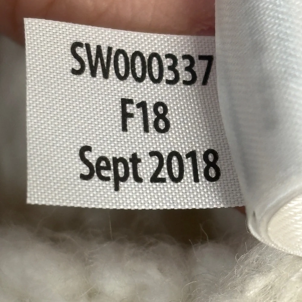 Smartwool Cable Knit Cream‎ Sweater Funnel Cowl Neck Tunic M